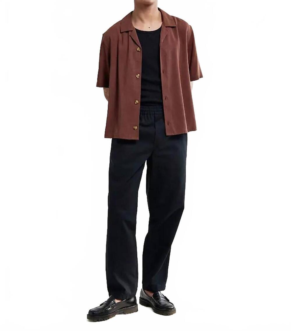 NEW WAX LONDON hyde straight leg trouser in black